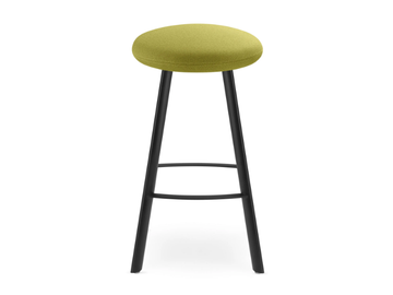 SPOT SP-670-N1 - Upholstered steel stool with footrest by LD Seating - view 3